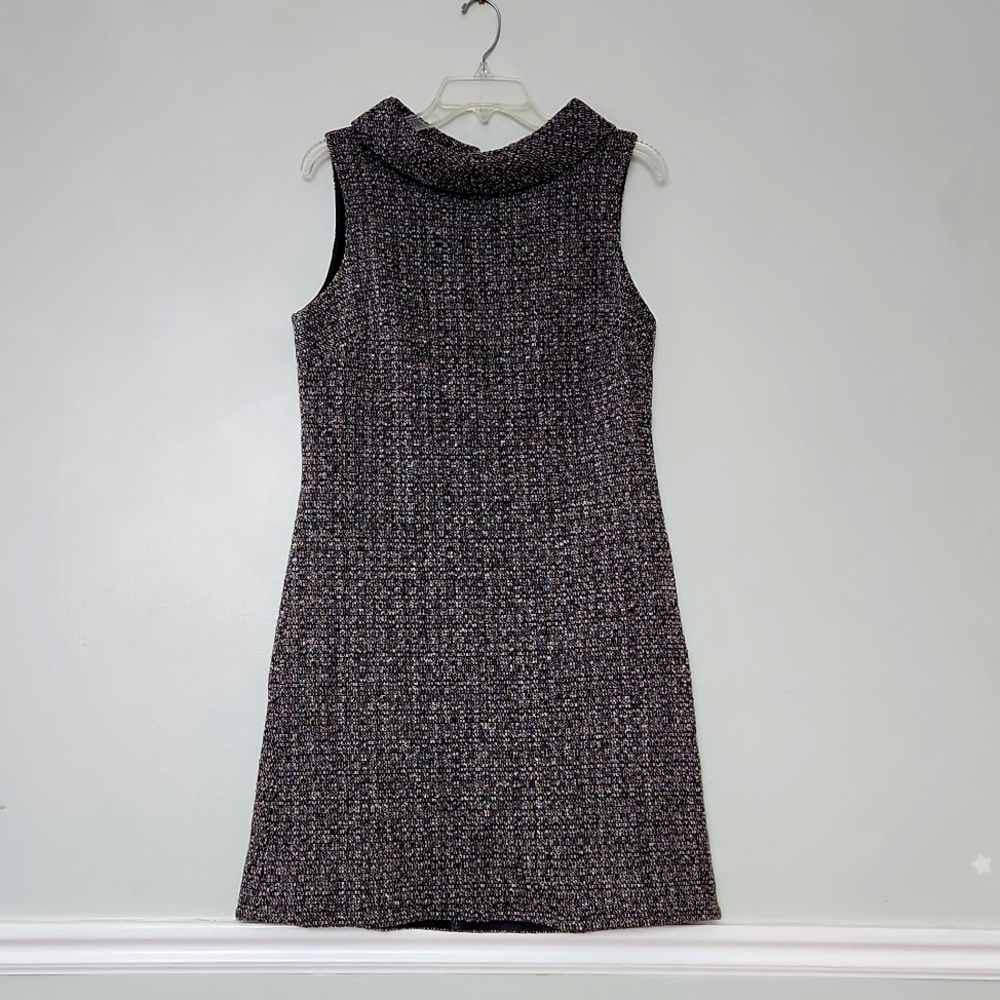 VINTAGE Marilyn Anselm for Hobbs Tweed shift Sleeveless Cowl Neck UK sz …